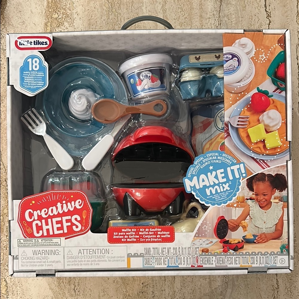 NEW Little Ticks Creative Chefs Playset Waffle Kit